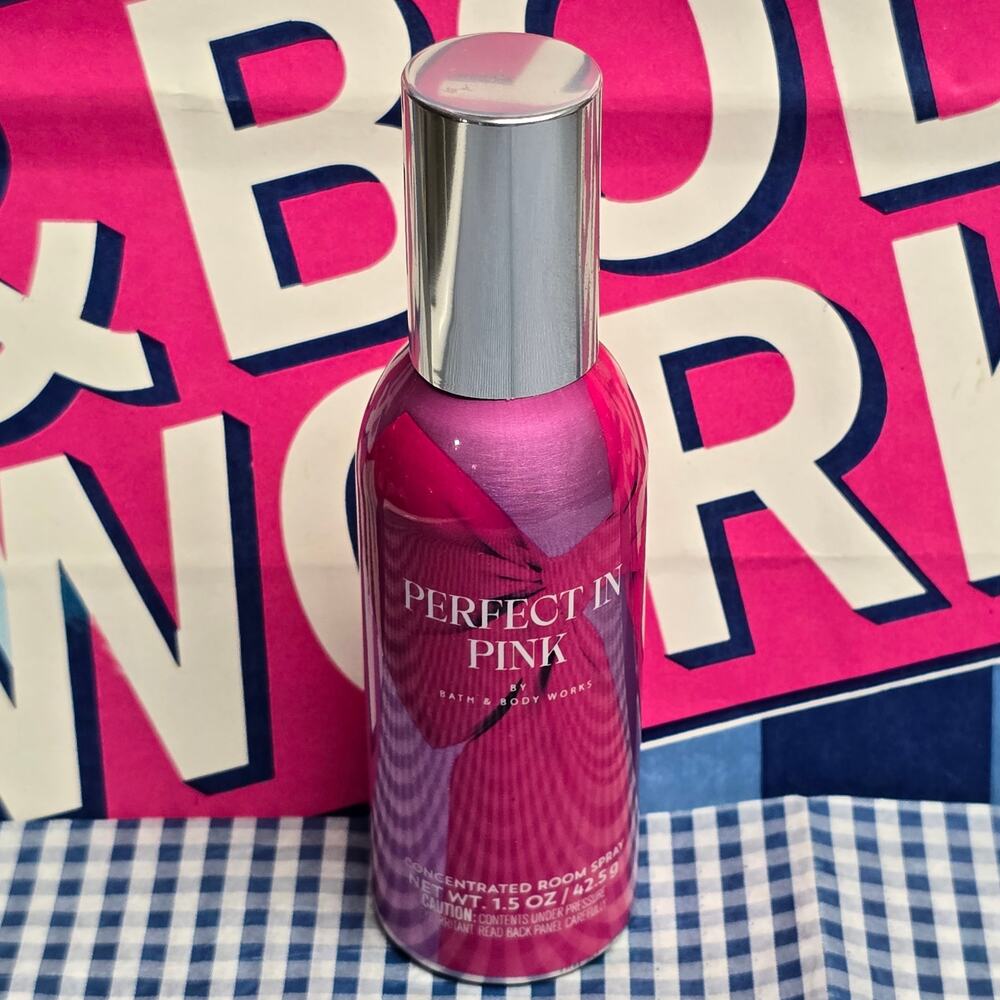 BBW Perfect In Pink Home Fragrance Room Spray White Barn